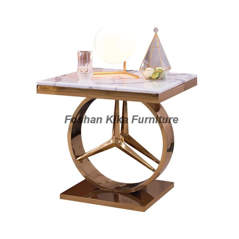 Gold End Table