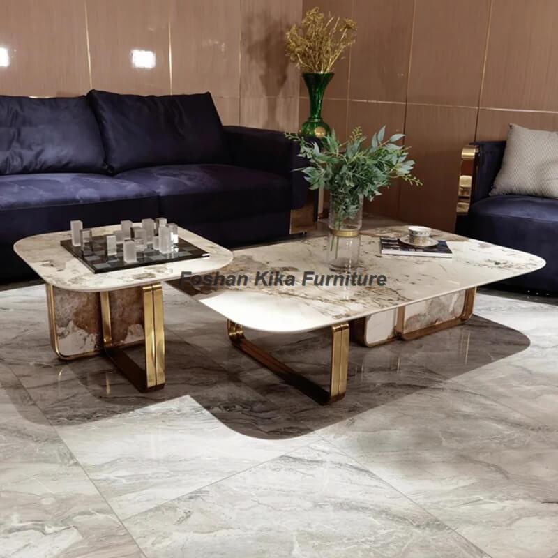 Marble Coffee Table Set