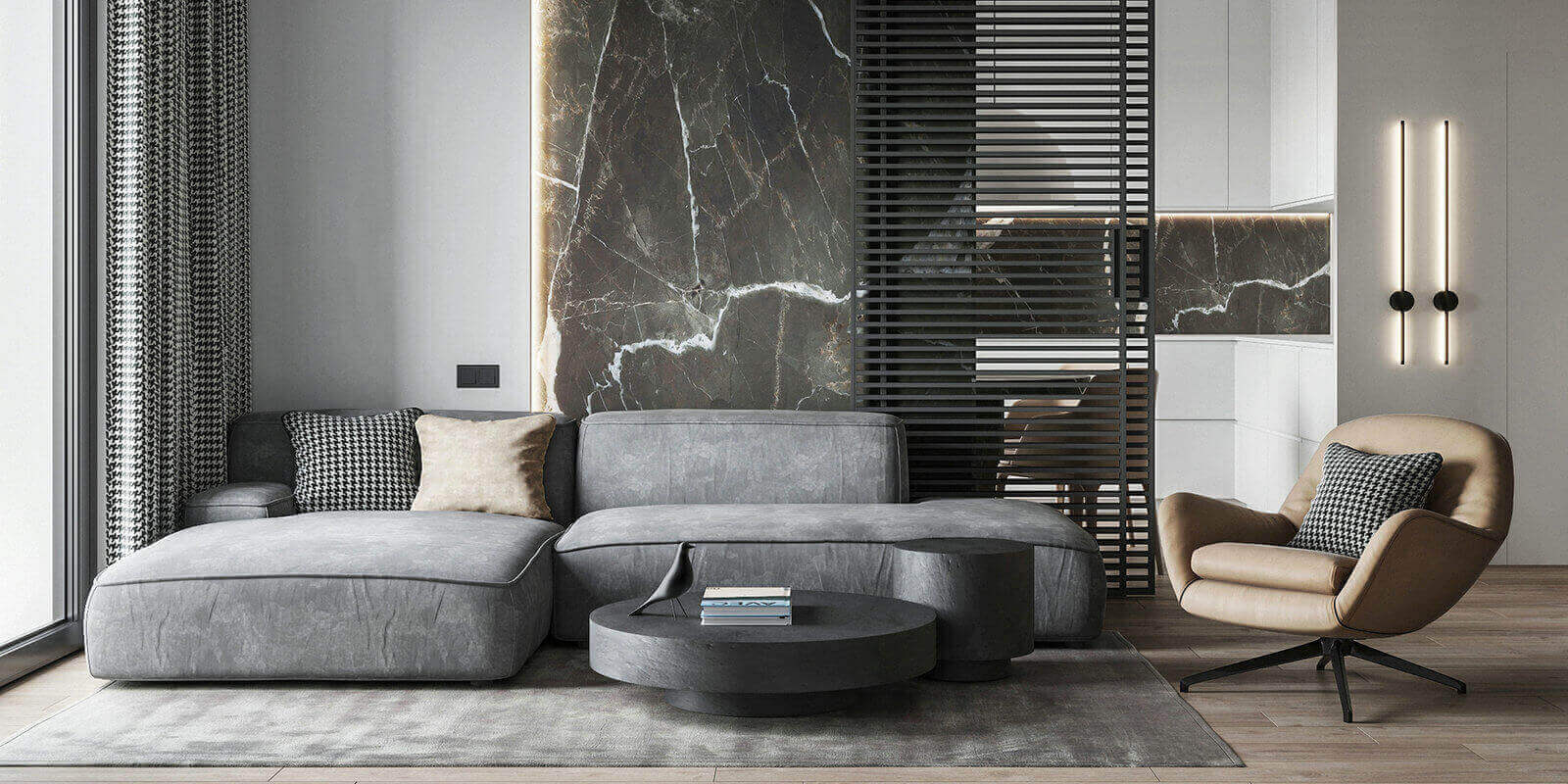 Modern Fashionable living room interior