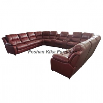 Leather Recliner Sofa