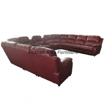 Leather Recliner Sofa