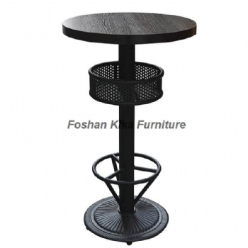 Cigar Bar Table With Basket