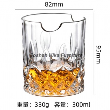 Crystal clear lead-free glass cup