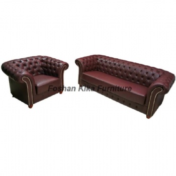Red Chesterfield Couch