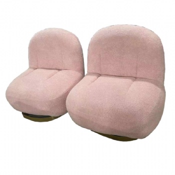Pink Sherpa chair