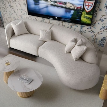 White Fabric Sofa