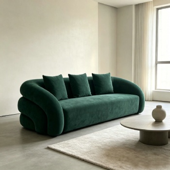 Rainbow Fabric Couch
