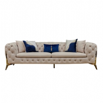 Cream chesterfield sofa