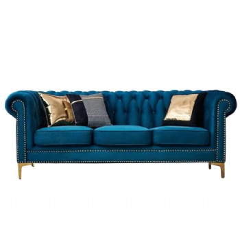blue chesterfield couch