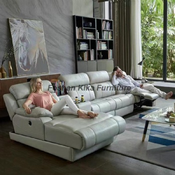 L shape recliner sofa