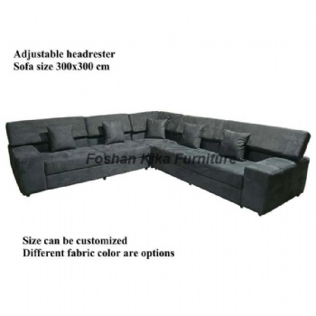 Grey fabric sofa