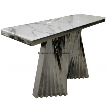 Silver Console Table
